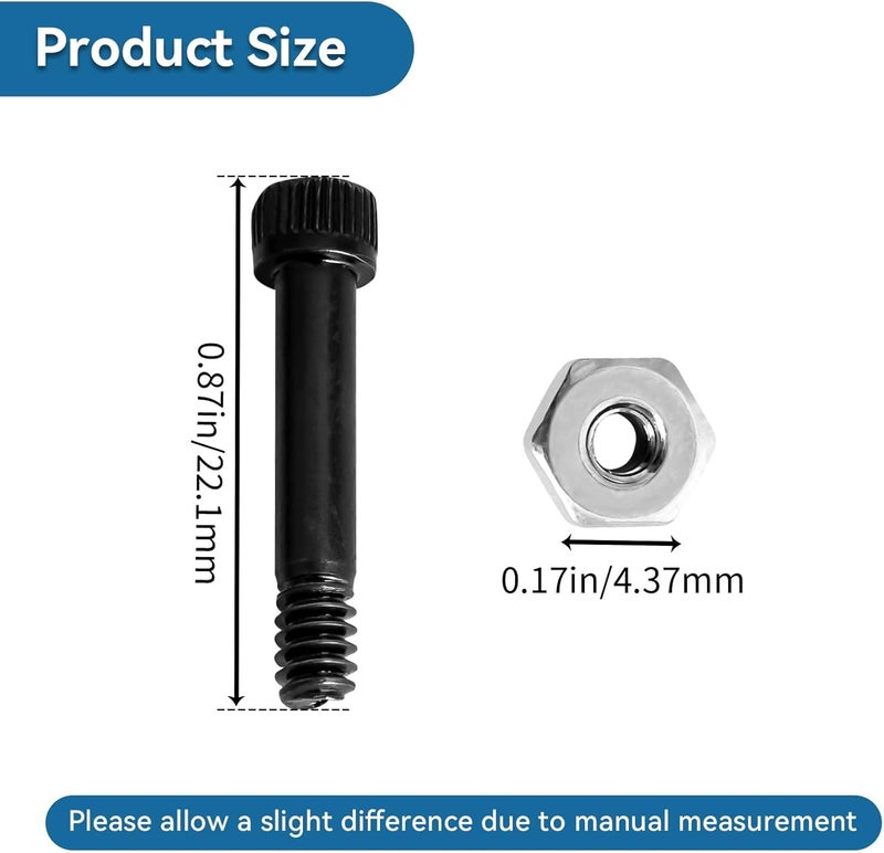 Bularie 74072 Pellet Grill Auger Motor Shaft Nut & Bolt Kit Fit for Traeger, Pit Boss, Z-Grills, Rec Tec, Camp Chef AC Pellet Grill, Auger Motor Shear Pin for Wood Pellet Grill, Replace 74073, 2 Set - Image 4